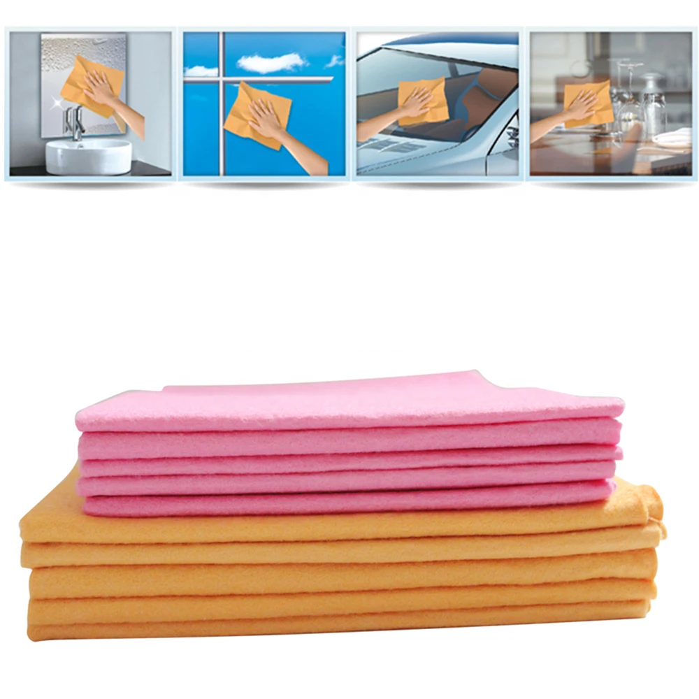 needle punched nonwoven fabric super absorbent yellow color household multi-purpose cleaning wipes