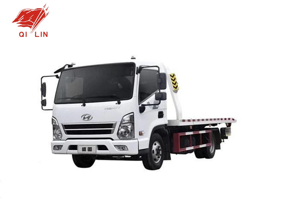New 4x2 flatbed road wrecker tow truck for sale