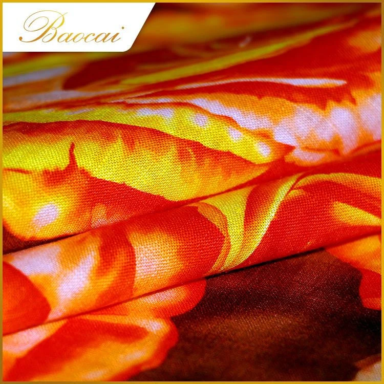 New Arrival cheap durable flower printing indian linen fabric