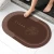 Import New Arrival Suede Surface Bath Mat Water Absorbent Bathtub diatomite mat with rubber backing from China
