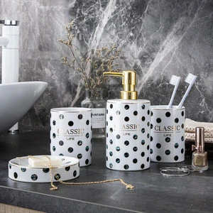 New Decorative Bathroom Ceramic Bath Gift Set