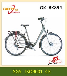 new design 28 inch new style alloy wheel&amp;frame lady city bicycle