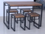New design  Antique breakfast wooden table and chair set tea table set dining room set furniture
