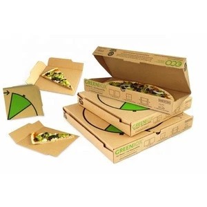 New design custom printed corrugated paper pizza box wholesale