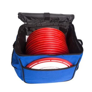 new design two zippered pockets discs golf bag with adjustable shoulder strap