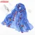 Import New Elegance Flowers Embroidered Imitated Silk Fabric Warp Knitting Traveling Scarf Shawl Wholesale from China