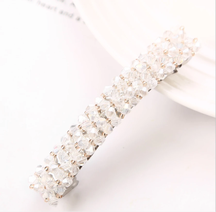 New fashion luxury Crystal Barrette Rhinestone Hair Clips Shiny hairpins Diamond women ladies girls Hair Accessories