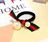 New simple design fancy pearl black elastic goody elastic hair bands