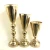 Import New standing long gold metal decorative floor vase for wedding table ornament from China