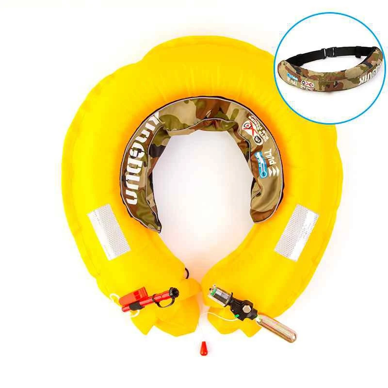 New style self inflating Fishing and boating waist inflatable life buoy waist life jacket belt pack