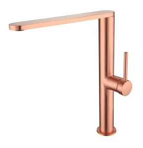 New stylish single lever SUS 304 Stainless Steel ultra thin brushed hot cold mixer faucet kitchen basin bath taps