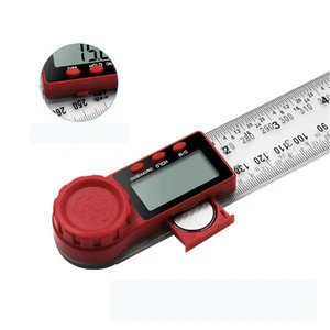 New two-in-one multi-function digital display angle ruler protractor digital caliper transparent cursor caliper horizontal ruler