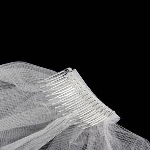 New Wedding Bridal Veil Elbow Length Satin White OR Ivory With Comb