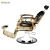 Import Newest high quality golden barber chair heavy duty hydraulic salon barber chair equipment from China