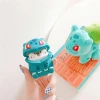 Newest Soft Silicone Cute Cartoon Headphone Cover Case  For AirPods Pro Earphone Accessories With Keychain