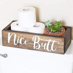 Buy Wholesale China Bamboo Tissue Storage Box Toilet Paper Holder