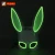 Import Night Club Accessories Sound Active Led Bunny Rabbit Mask Music Festival Neon Rabbit Masks Make Up Carnaval Props from China
