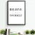 Import Nordic black and white english inspirational letter poster canvas painting for living room&bedroom motivational posters wall art from China