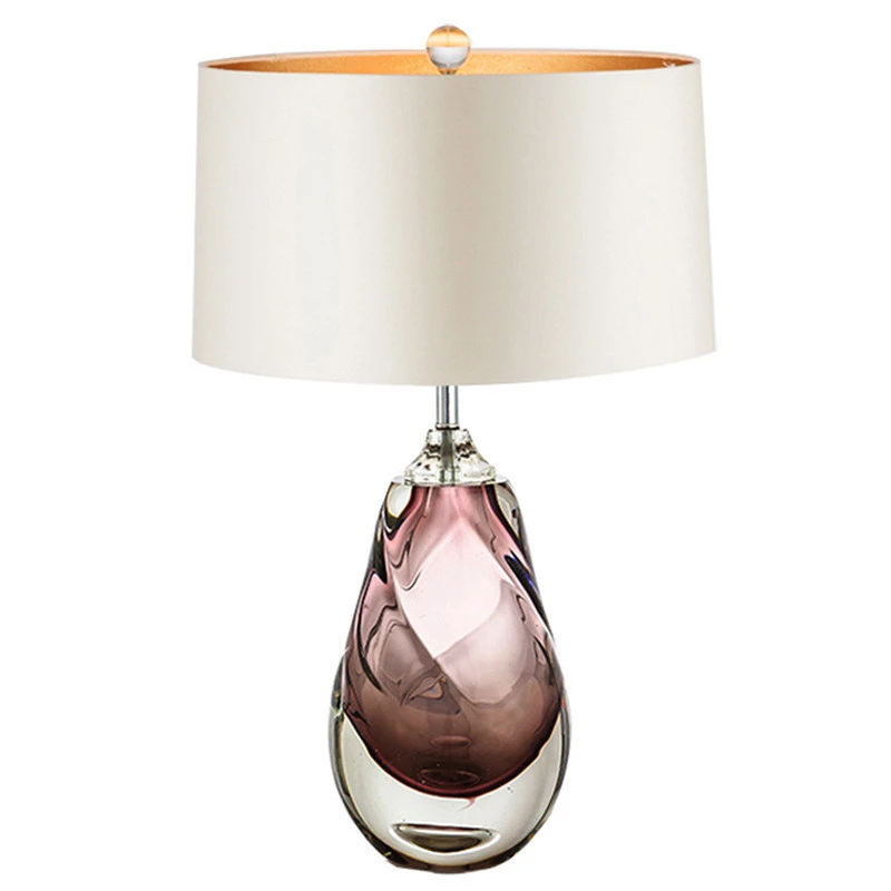 Nordic light luxury glazed table lamp creative designer model room hotel bedside modern luxury decorative table lamp