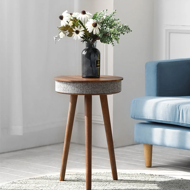 nordic style furniture Smart BT  coffee table speaker wireless charging side table