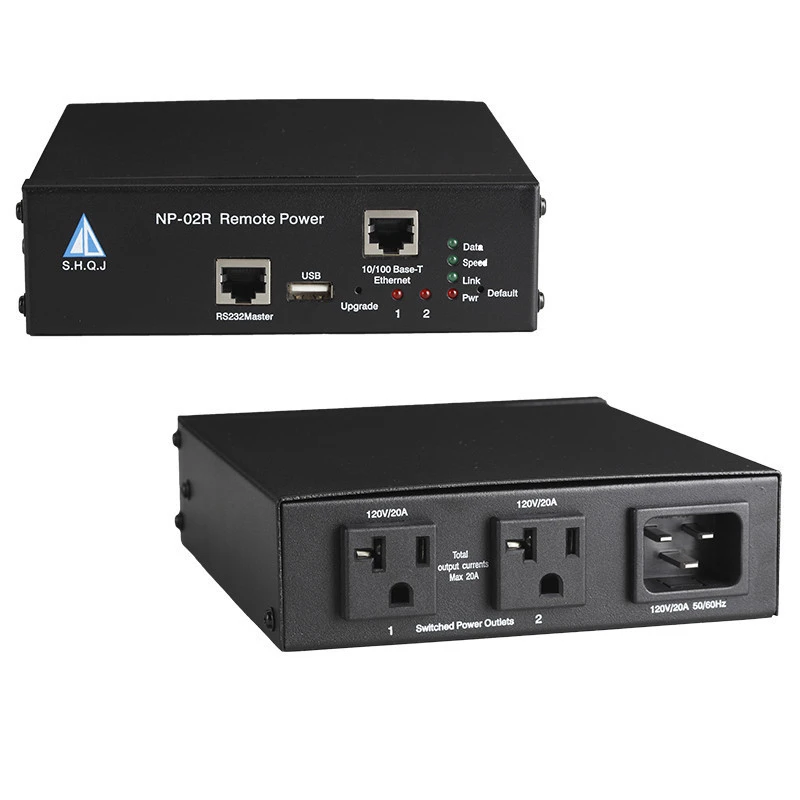 NP-02R Switched Rack TCP/IP Remote Power Management RS-232 Management Systems Intelligent PDU