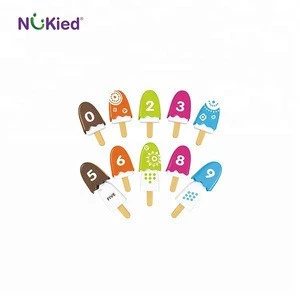 Nukied early math learning number  kids educational toy for learning ice cream