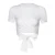 Import O Neck Bow White Short Sleeves Bandage Slim Casual Women T Shirt Navel Crop Womens T-Shirts from China