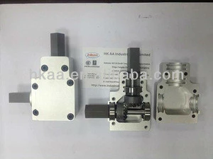 oem custom made steel and aluminum transmission spiral bevel gearbox