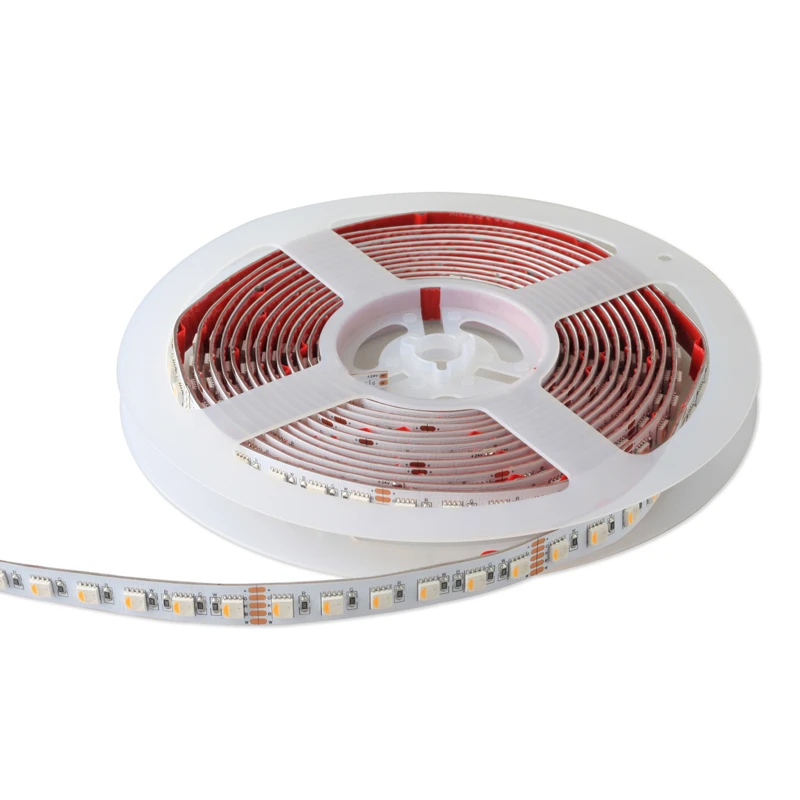 OEM Customized Project IP20 IP65 IP68 60LED Waterproof 5m 4 in 1 SMD5050 SMD2835 RGBWW LED Strip for Pool & Underwater Lighting