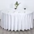 OEM ODM Custom Wholesale Silk Feeling High Quality Solid Color Waterproof Round Tablecloth