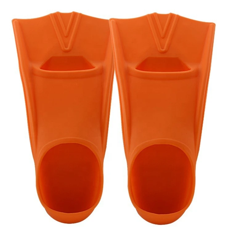 OEM printing logo swim silicone rubber fins diving fins