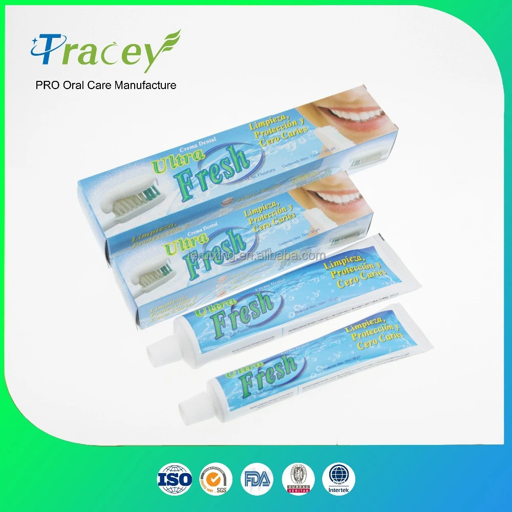 OEM PRIVATE BRAND FLUORIDE High Quality Cheap China Toothpaste with Mouth Wash