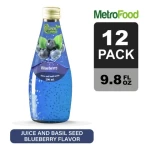OEM/ODM/Private Label - 290ml High Quality Basil Seed Drink from Vietnam - Blueberry Flavour