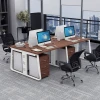 Office Modular Partition 2 Person Work Station Employee Workstation