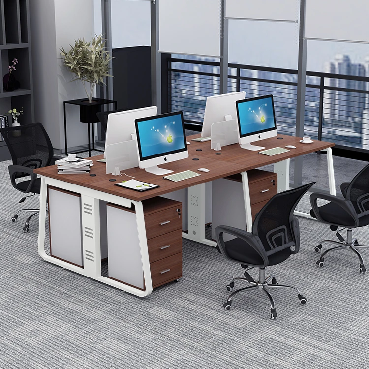 Office Modular Partition 2 Person Work Station Employee Workstation