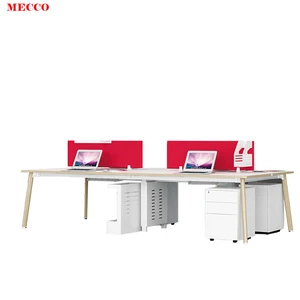 office partition  parts computer workstation double sided with drawer