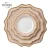 Import Ohere pink porcelain dinner set decal tableware irregular  charger plate golden rim dishes&plates  kitchen accessories utensils from China