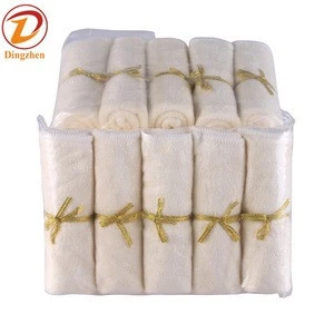 Organic Natural Bamboo Reusable Washable face towel Baby wipes