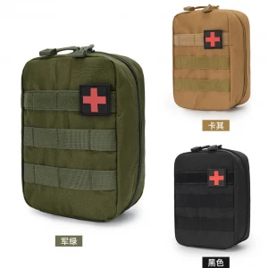 Outdoor medical kit, multifunctional nylon waterproof medical emergency medical kit for tactical army fans, wild  lifesaver surv