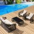 Import Outdoor rattan Rope weaving garden furniture sofa and table set from China