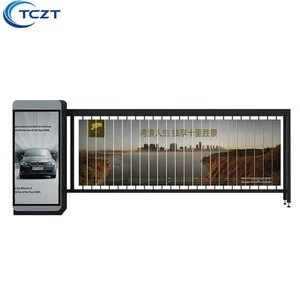 outdoor used car parking ad screen display safety barrier