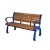 Import park modern decorative outdoor street furniture long wood wpc benches with back from China