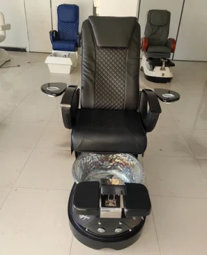 Pedicure Chair For Nail Salon black Electric Reclining Massage Manicure Foot Spa Luxury Foot Massage Chair