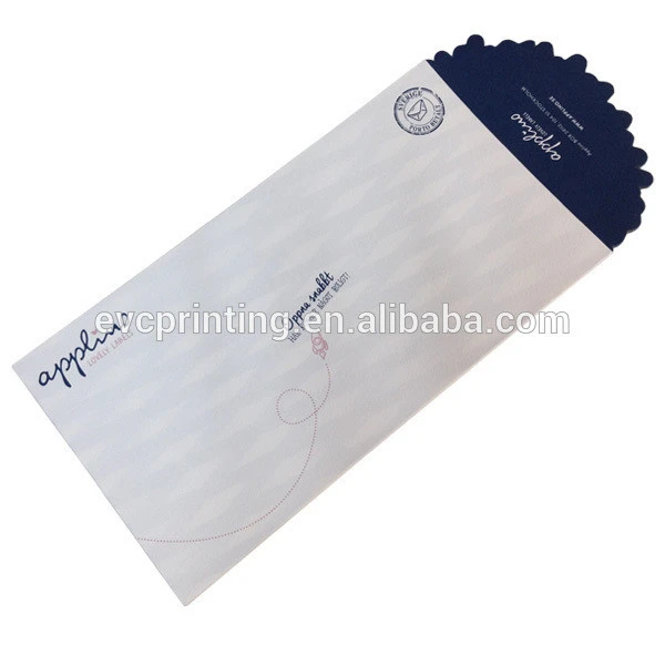 peel &amp; seal custom white kraft paper envelope printing