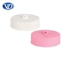 Pendant light accessories white and pink flat plastic silicone ceiling rose