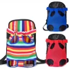 Pet Dogs Cats Outdoor Carrier Backpack Canvas Legs Out Front Bag pet bag