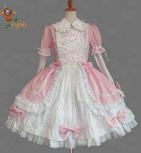PGWC2401 China Factory Supply Cotton Gothic Lolita Dress Uniform Party Fancy Dress Costumes