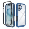 Phone Case 2024 New Full Body Rugged Clear Bumper Case with Front Frame Shockproof Mobile Phone Cover For iPhone 16