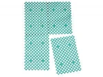 Plastic flooring and portable flooring tiles