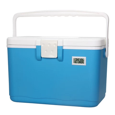Plastic Portable Medical Ice Cold Vaccine  Blood Cooler Box Outdoor Camping Fish Ice Box Custom Logo Plastic Cooler Box